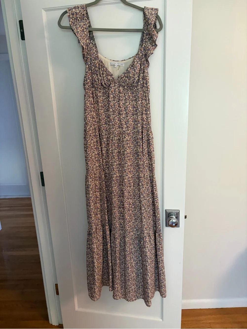 English Factory Floral Ruffle Sleeve Maxi Dress - Lavender- excellent condition - Picture 4 of 6